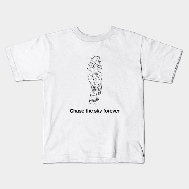 Chase the Sky Kids T-Shirt by sonhouse5